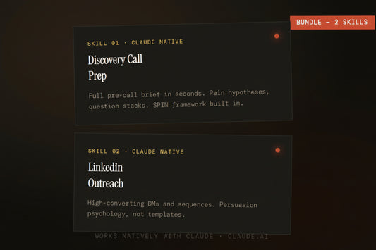 AI Skills for Claude - Discovery Call Prep + LinkedIn Outreach
